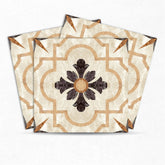 Mosaicowall Self Adhesive Vinyl DIY Floor Tile Floor Tiles for Bedrooms, Living Room, Easy Installation